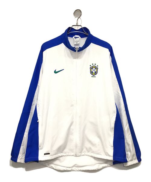 NIKE（ナイキ）NIKE (ナイキ) ブラジル代表 リイシュー トラックジャケット ホワイト×ブルー サイズ:XLの古着・服飾アイテム