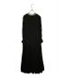 ne quittez pas (ヌキテパ) Moss Rayon Zari Embroidery Panel Dress ブラウスワンピース ブラック サイズ:M：5000円