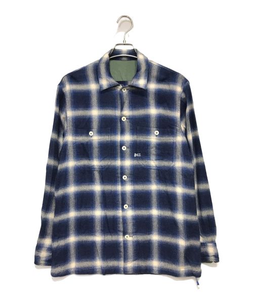 Denham（デンハム）Denham (デンハム) CANNON SHIRT WFC フランネルシャツ ネイビー×アイボリー サイズ:Sの古着・服飾アイテム