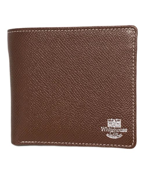 Whitehouse Cox（ホワイトハウスコックス）Whitehouse Cox (ホワイトハウスコックス) S7532 COIN WALLET 小銭入れ付き 2つ折り財布 ブラウン×ネイビーの古着・服飾アイテム