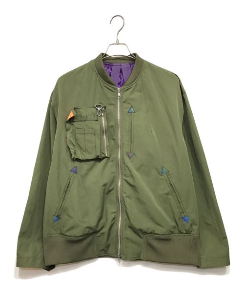 ENDRECHERI（エンドリケリー）ENDRECHERI (エンドリケリー) ZOZO (ゾゾ) BACK POCKET JACKET バックポケットジャケット オリーブ サイズ:FREEの古着・服飾アイテム