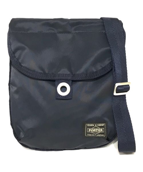 PORTER（ポーター）PORTER (ポーター) FRAME SHOULDER BAG フレームショルダーバッグ ネイビーの古着・服飾アイテム