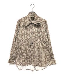 Needles（ニードルズ）の古着「Ascot Collar EDW Shirt 総柄シャツ」｜ベージュ