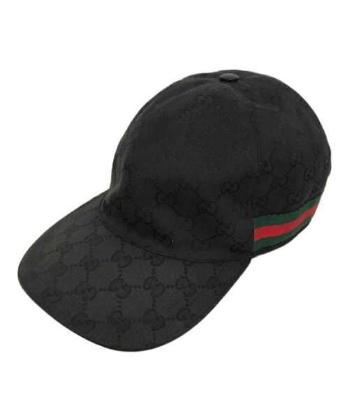 GUCCI（グッチ）GUCCI (グッチ) GGロゴキャップ ブラック サイズ:XLの古着・服飾アイテム