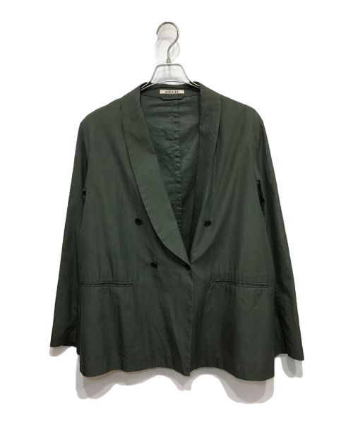 AURALEE（オーラリー）AURALEE (オーラリー) 18SS SHAWL COLLAR JACKET カーキ サイズ:3の古着・服飾アイテム