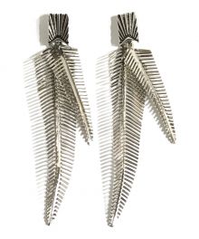 TOGA ARCHIVES（トーガアーカイブス）の古着「Metal Feather Pierced Earrings メタルフェザーピアス」