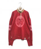 Vivienne Westwood RED LABELヴィヴィアンウエストウッドレッドレーベル）の古着「フリルネックラガーシャツ」｜レッド