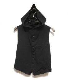 REGULATION Yohji Yamamoto（レギュレーションヨウジヤマモト）の古着「フーデットジレ」｜ブラック