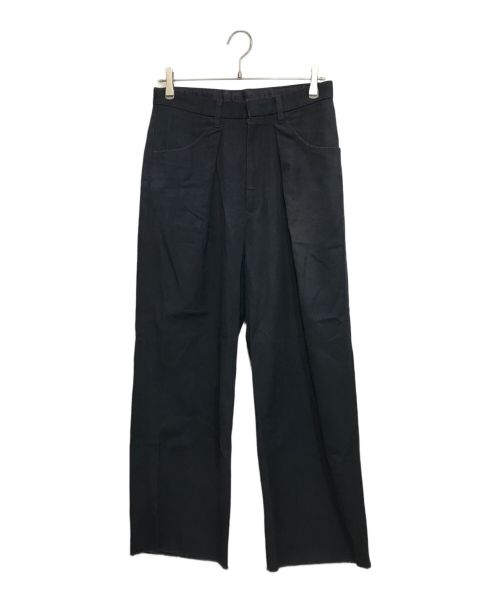 UNUSED（アンユーズド）UNUSED (アンユーズド) Wide tuck pants ダック地パンツ ダークネイビー サイズ:1の古着・服飾アイテム