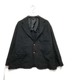 BLACK COMME des GARCONS（ブラック コムデギャルソン）の古着「23SS 縮絨ポリジャケット」｜ブラック