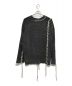 MAISON SPECIAL (メゾンスペシャル) Oni-Waffle Chemical Over-Dye Prime-Over V-Neck Knit Cardigan Vネックカーディガン ブラック サイズ:01：10000円