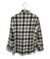 WOOLRICH (ウールリッチ) 古着CPOシャツジャケット アイボリー×ネイビー サイズ:M：4480円