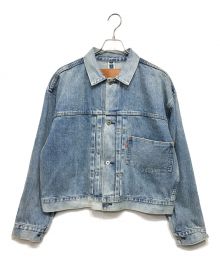 LEVI'S×BEAMS（リーバイス×ビームス）の古着「X BEAMS SUPER WIDE トラッカージャケット ライトインディゴ」｜ブルー