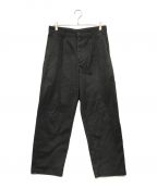 stussyステューシー）の古着「Twill Volume Pleated Trouser」｜ブラック