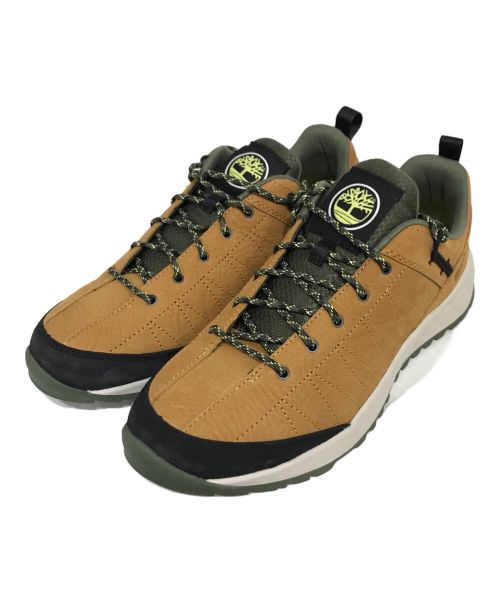 Timberland（ティンバーランド）Timberland (ティンバーランド) SOLAR WAVE LOW LEATHER ローカットスニーカー ブラウン×グリーン サイズ:28.0㎝の古着・服飾アイテム