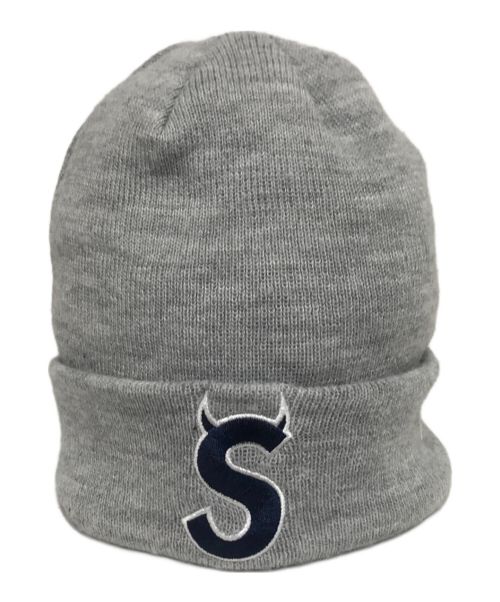 SUPREME（シュプリーム）SUPREME (シュプリーム) New Era (ニューエラ) 22FW S LOGO BEANIE ニット帽 グレーの古着・服飾アイテム