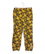 SUPREMEシュプリーム）の古着「20SS Warm Up Pant Black Floral イージーパンツ」｜ブラック×イエロー