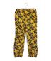 Supreme（シュプリーム）の古着「20SS Warm Up Pant Black Floral イージーパンツ」｜ブラック×イエロー