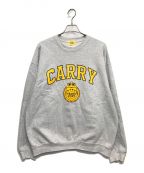 TRANSPORTトランスポート）の古着「Transport College Sweatshirt アーチロゴスウェット」｜グレー