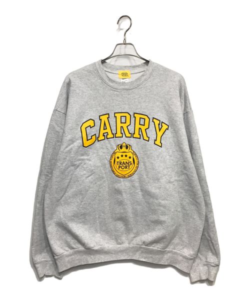 TRANSPORT（トランスポート）TRANSPORT (トランスポート) Transport College Sweatshirt アーチロゴスウェット グレー サイズ:XLの古着・服飾アイテム