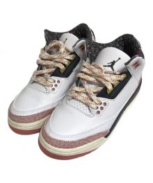 NIKE（ナイキ）の古着「GS Air Jordan 3 Retro "White/Pink/Black" ハイカットスニーカー」｜ホワイト