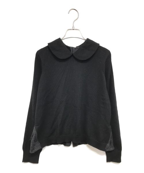 tricot COMME des GARCONS（トリココムデギャルソン）tricot COMME des GARCONS (トリココムデギャルソン) 襟付きニット ブラック サイズ:記載なしの古着・服飾アイテム