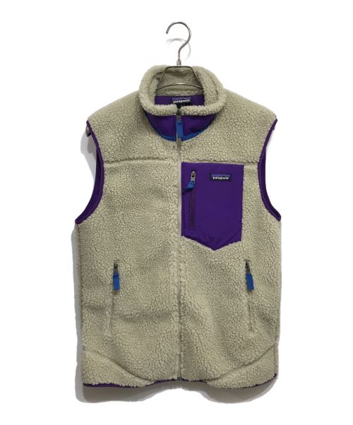 Patagonia（パタゴニア）Patagonia (パタゴニア) CLASSIC RETRO X VEST  ボアべスト ベージュ サイズ:Mの古着・服飾アイテム