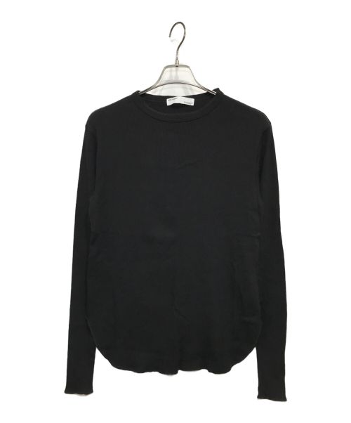 L'appartement（アパルトモン）L'appartement (アパルトモン) RIB LONGSLEEVE T-SHIRT ブラック サイズ:記載なしの古着・服飾アイテム