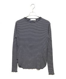 L'appartement（アパルトモン）の古着「BORDER RIB LONGSLEEVE T-SHIRT」｜ネイビー