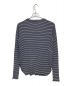 L'appartement (アパルトモン) BORDER RIB LONGSLEEVE T-SHIRT ネイビー サイズ:記載なし：12000円