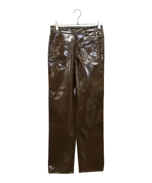 MM6 Maison Margiela（エムエムシックス メゾンマルジェラ）MM6 Maison Margiela (エムエムシックス メゾンマルジェラ) コーティングバックトゥジーンズ ブラウン サイズ:38の古着・服飾アイテム