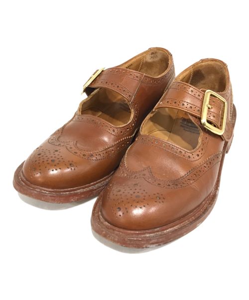 Tricker's（トリッカーズ）Tricker's (トリッカーズ) ウィングチップバックルシューズ ブラウン サイズ:6-4の古着・服飾アイテム