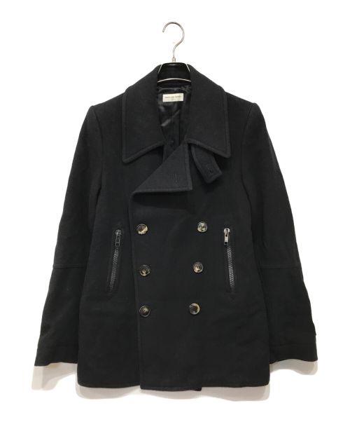 DRIES VAN NOTEN（ドリスヴァンノッテン）DRIES VAN NOTEN (ドリスヴァンノッテン) Pコート ネイビー サイズ:Mediumの古着・服飾アイテム