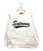 SUPREMEシュプリーム）の古着「16AW Brush Script Crewneck スウェット」｜ホワイト