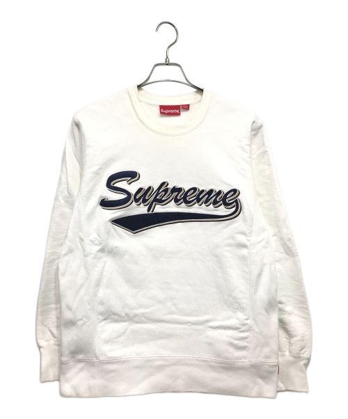 SUPREME（シュプリーム）Supreme (シュプリーム) 16AW Brush Script Crewneck スウェット ホワイト サイズ:Mediumの古着・服飾アイテム