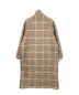 TAUPE (トープ) W Breasted Check Stand Up Coat ブラウン サイズ:02：11000円