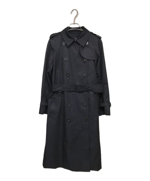 Aquascutum（アクアスキュータム）Aquascutum (アクアスキュータム) BASIC TRENCHCOAT ネイビー サイズ:8の古着・服飾アイテム