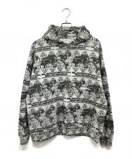 BlackEyePatch (ブラックアイパッチ) THE BIG BUSINESS HOODIE 総柄プリントパーカー グレー サイズ:XL