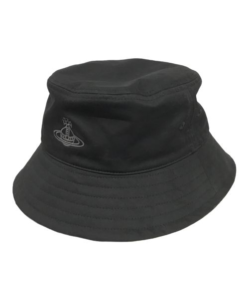 Vivienne Westwood（ヴィヴィアンウエストウッド）Vivienne Westwood (ヴィヴィアンウエストウッド) LONDON BUCKET HAT ブラック サイズ:M-Sの古着・服飾アイテム