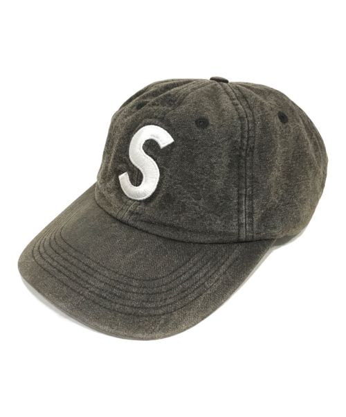 SUPREME（シュプリーム）SUPREME (シュプリーム) Pigment Coated Canvas S Logo 6-Panel グレーの古着・服飾アイテム