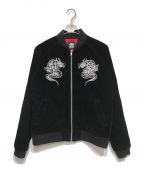 THE BLACK EYE PATCHブラックアイパッチ）の古着「Dragon Velour Jacket」｜ブラック