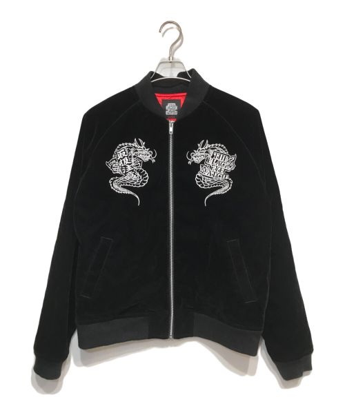 THE BLACK EYE PATCH（ブラックアイパッチ）THE BLACK EYE PATCH (ブラックアイパッチ) Dragon Velour Jacket ブラック サイズ:Mの古着・服飾アイテム