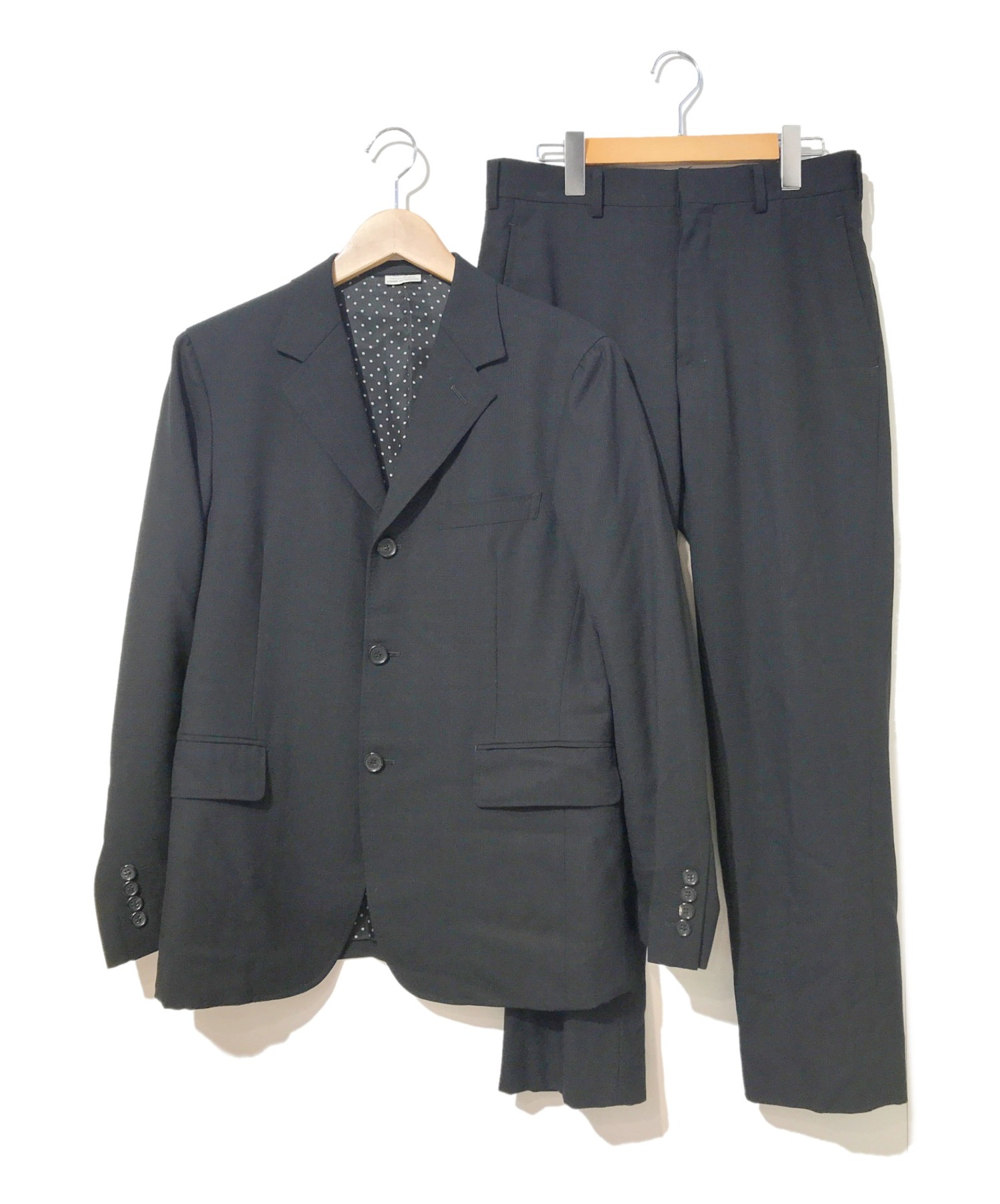 中古 古着通販 Comme Des Garcons Homme Deux コムデギャルソンオムドゥ セットアップスーツ ブラック サイズ ジャケット Xs パンツ Xs Ad13 ブランド 古着通販 トレファク公式 Trefac Fashion