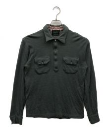 Doublet sportsman's（ダブレットスポーツマンズ）の古着「ハーフジップウールシャツ」｜グレー