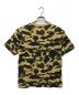 A BATHING APE (ア ベイシング エイプ) stussy (ステューシー) 迷彩柄Tシャツ ブラウン サイズ:S：6800円