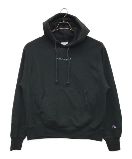 Champion（チャンピオン）Champion (チャンピオンリバースウィーブ) リバースウィーブパーカー ブラック サイズ:MEDIUM (JPN XL)の古着・服飾アイテム