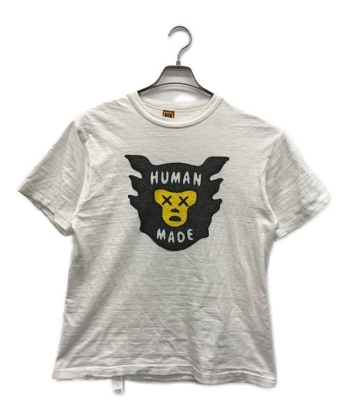 HUMAN MADE（ヒューマンメイド）HUMAN MADE (ヒューマンメイド) KAWS (カウズ) プリントTシャツ ホワイト サイズ:MEDIUMの古着・服飾アイテム