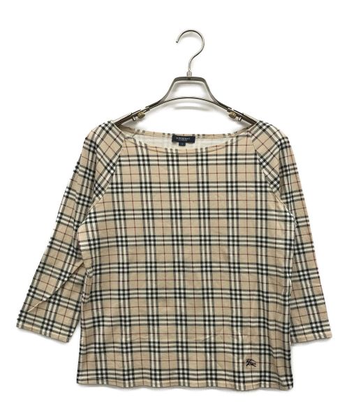 BURBERRY LONDON（バーバリーロンドン）BURBERRY LONDON (バーバリー ロンドン) ノヴァチェックカットソー ベージュ サイズ:Mの古着・服飾アイテム