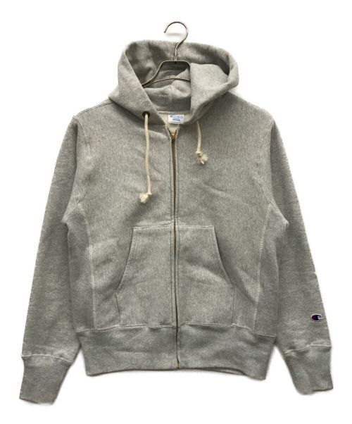 Champion（チャンピオン）Champion (チャンピオン) ジップパーカー グレー サイズ:MEDIUMの古着・服飾アイテム