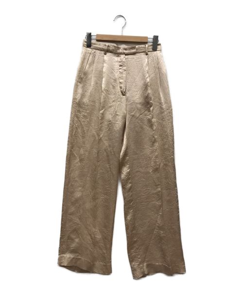 TODAYFUL（トゥデイフル）TODAYFUL (トゥデイフル) Crepe Satin Trousers ベージュ サイズ:38の古着・服飾アイテム